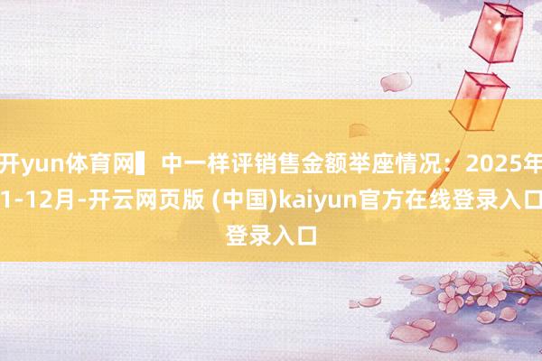 开yun体育网▍中一样评销售金额举座情况：2025年1-12月-开云网页版 (中国)kaiyun官方在线登录入口